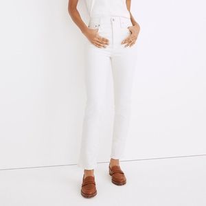 MADEWELL the perfect vintage winter white jeans!